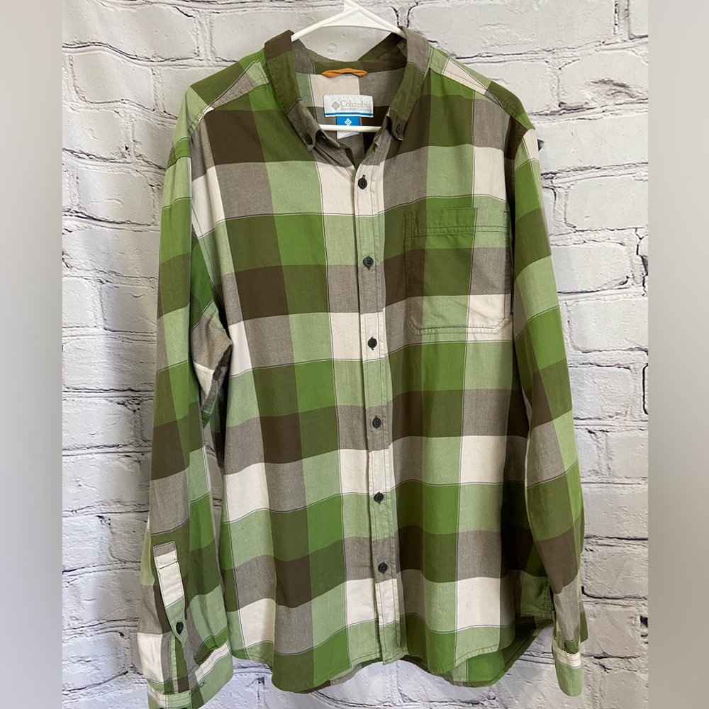 Columbia flannel plaid shirt